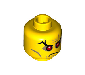 LEGO Yellow Evil Wizard Minifigure Head (Recessed Solid Stud) (3626 / 19097)