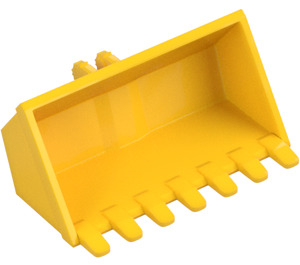 LEGO Gelb Baggerschaufel 3 x 6 mit Click Scharnier 2-Finger (21709 / 30394)