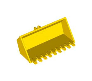 LEGO Yellow Excavator Bucket 8 x 4 with Click Hinge 2-Finger (47508)