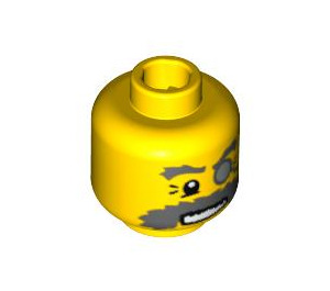 LEGO Yellow Explorer Head (Safety Stud) (3626 / 91809)