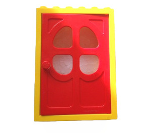 LEGO Yellow Fabuland Door Frame with Red Door