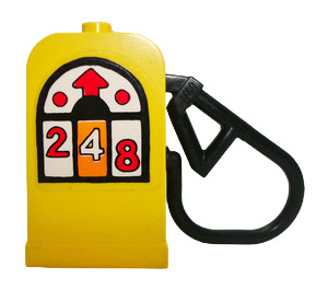 LEGO Yellow Fabuland Petrol Pump with Black Hose (4618)