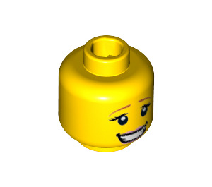 LEGO Yellow Fairytale Princess Minifigure Dual Sided Head (Recessed Solid Stud) (3626 / 18189)