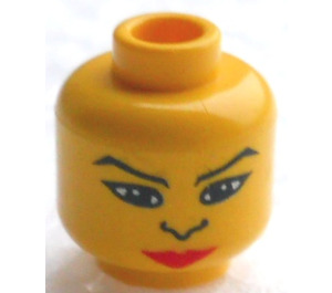 LEGO Yellow Female Indian with Quiver Head (Safety Stud) (3626)