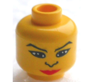 LEGO Giallo Femmina Indian con Quiver Testa (Perno di sicurezza) (3626)