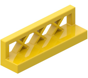 LEGO Yellow Fence 1 x 4 x 1 Lattice (3633)