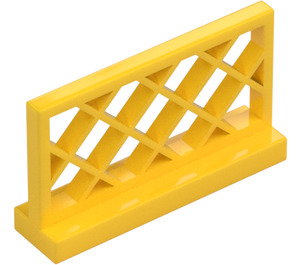 LEGO Giallo Recinzione 1 x 4 x 2 Lattice (3185)