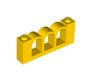 LEGO Geel Schutting 1 x 6 x 2 (30077)