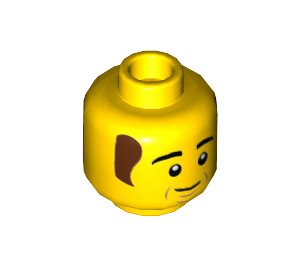 LEGO Geel Fireman Bob Minifigure Hoofd (Verzonken Solid Stud) (3626 / 74156)