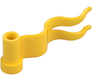 LEGO Yellow Flag 1 x 4 Streamer with Right Wave (4495)