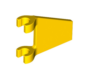 LEGO Yellow Flag 2 x 2 Angled without Flared Edge (44676)