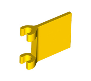 LEGO Yellow Flag 2 x 2 with Flared Edge (80326)