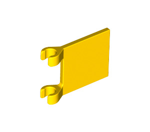 LEGO Gelb Flagge 2 x 2 ohne ausgestellten Rand (2335 / 11055)