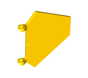 LEGO Gelb Flagge 5 x 6 Hexagonal mit dünnen Clips (51000)