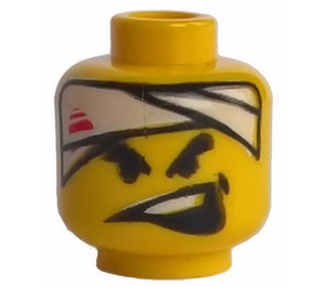LEGO Yellow Flash Turbo Minifigure Head (Safety Stud) (3626)