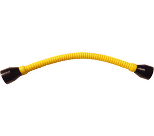 LEGO Geel Flexibel Slang met Smooth Ends (Zwart) 8.5 Studs Lang