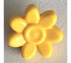 LEGO Amarillo Flor con 7 Pétalos con Pequeño Pin