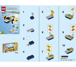 LEGO Yellow Flyer Set 30540 Instructions