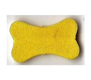 LEGO Yellow Foam Part Scala Bone Shaped Small