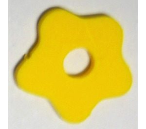 LEGO Yellow Foam Part Scala  Flower Small 3 x 3 with Center Hole