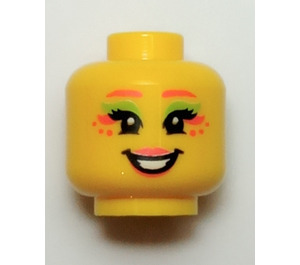 LEGO Yellow Folk Fairy Head (Recessed Solid Stud) (3626)