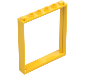 LEGO Amarillo Marco 1 x 6 x 6 (42205)