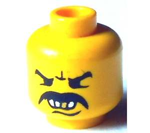 LEGO Yellow Gambler Head (Safety Stud) (3626)