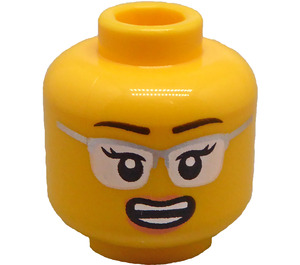 LEGO Żółty Gayle Gossip Głowa (wpuszczany solidny wypustek) (3274 / 102894)