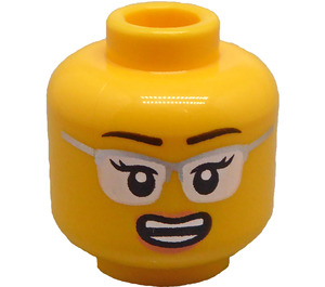 LEGO Yellow Gayle Gossip Head (Recessed Solid Stud) (3274 / 102894)