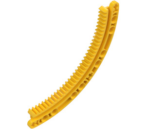 LEGO Yellow Gear Rack 11 x 11 Quarter Circle (24121 / 43038)