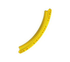 LEGO Yellow Gear Rack 11 x 11 Quarter Circle (24121 / 43038)
