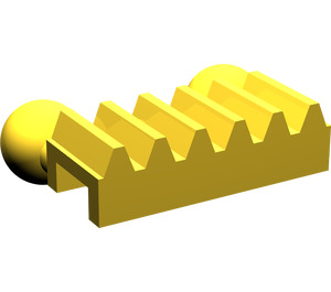 LEGO Geel Tandwiel Rack met Twee Bal Joints (6574)
