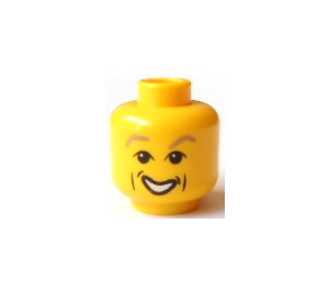 LEGO Geel Gilderoy Lockhart Minifigure Hoofd met Decoratie (Veiligheids Stud) (3626)