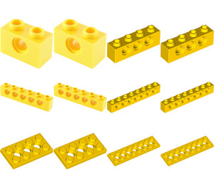 LEGO Yellow Girder Beams and Plates 1217-1