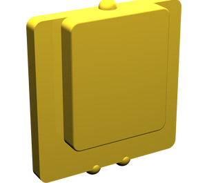 LEGO Yellow Glass for Window 1 x 2 x 2 Plane (4862)