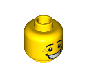 LEGO Jaune Graduate Tête (Clou de sécurité) (3626 / 97089)