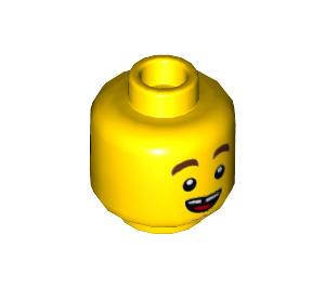 LEGO Yellow Hacksaw Hank with Minifigure Head (Recessed Solid Stud) (3626 / 68031)