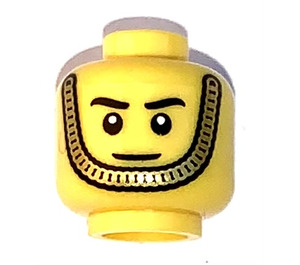 LEGO Yellow Hamleys Exclusive Royal Guard Minifig Head (Recessed Solid Stud) (3626)