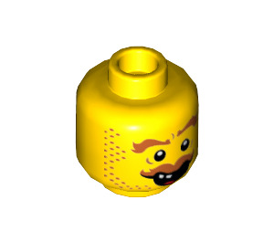 LEGO Yellow Hank Haystack Minifigure Head (Recessed Solid Stud) (3626 / 16161)