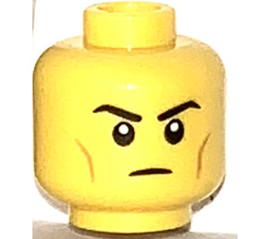 LEGO Yellow Head of super Warrior (Recessed Solid Stud) (3626 / 67904)