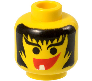 LEGO Yellow Head with Single Tooth (Safety Stud) (3626)