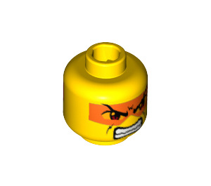 LEGO Yellow Hikaru Head (Safety Stud) (3626 / 54898)