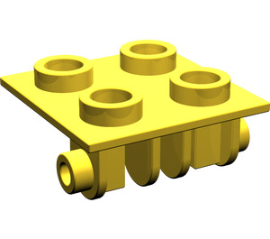 LEGO Yellow Hinge 2 x 2 Top (6134)
