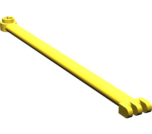 LEGO Yellow Hinge Bar 12 with Split Rod Holder (2375)
