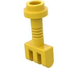 LEGO Yellow Hinge Bar 2 with 3 Stubs and Top Stud (2433)