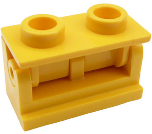 LEGO Geel Scharnier Steen 1 x 2 Assembly