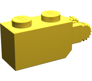 LEGO Yellow Hinge Brick 1 x 2 Locking with 2 Fingers (Vertical End) (30365 / 54671)