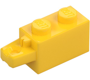 LEGO Żółty Zawias Cegła 1 x 2 Zamykający z Single Finger NA Koniec Poziomy (30541 / 53028)