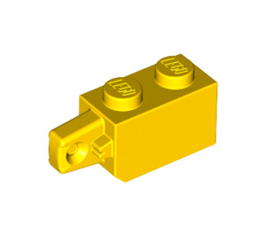 LEGO Gelb Scharnier Backstein 1 x 2 Verriegeln mit Single Finger (Vertikale) auf Ende (30364 / 51478)