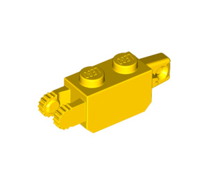 LEGO Yellow Hinge Brick 1 x 2 Vertical Locking Double (30386 / 39893)